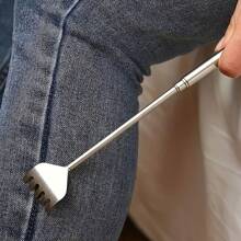3/2/1 pièce Set de grattoirs de dos en acier inoxydable avec rétractation - Masseur manuel robuste et réglable avec un design pratique - Idéal pour une utilisation personnelle et pour les personnes âgées.