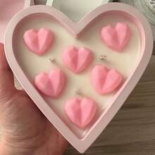 Molde de silicona en forma de corazón para maceta, para hacer macetas, portavelas o portavelas de yeso, arcilla o resina - Blanco - Ver 7