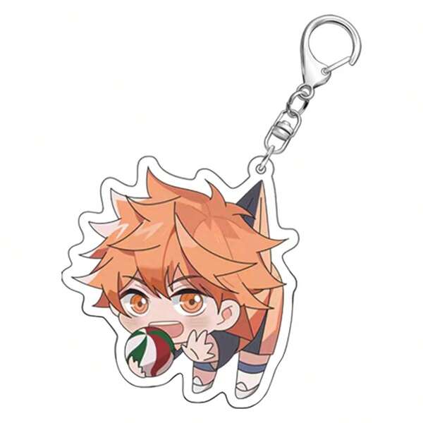 bandai 2D Stationery Key Chain, Acrylic Bookmark Original Anime Acrylic Key Chain Shoyo Hinata Tobio Kageyama Daichi Sawamura Cute Y2K Cartoon Pendant, Suitable For Shoulder Bags And Backpacks And Keys, The Perfect Gift For Fans, Cosplay Party Decoration Pendants Car Pendants Creative Anime Derivatives, Japanese Comic Pendants, Senior Anime Fans Collections, Otaku Series Gifts , Cheap Holiday Gifts