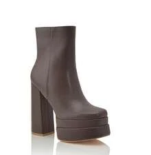 DOOK      Elegant  Side Zipper      Holiday  Vacation  Party - Brown - View 2