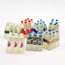 5/10pcs 1:12 Mini Simulation Mineral Water Bottle Resin Miniature Model Dollhouse Decoration, Mini Gift Toys Home Decoration Accessories (Random Style) - Multicolor - View 3