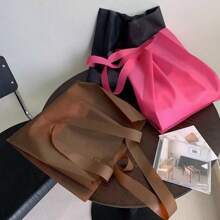 10pcs/High End Frosted Clothing Store, Clothes For Shopping, Hand-Held Bags, Plastic Bags, Gift Packaging And Packaging