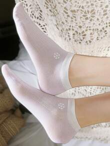 1/5/10/20 Pairs Women's Thin Seamless Odor Control Non-Slip Short Socks, Versatile Japanese Style - Multicolor - View 4