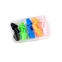 10pcs Waterproof Silicone Ear Plugs For Sleeping Noise-Proof Soft Reusable Sleep Plugs For Travel, Home, Office Adults Sensitive Sleepers(Blue)