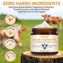 60g Natural Shea Butter & Castor Oil Nourishing Moisturizer, Highly Moisturizing, Plumping, Reduces Puffiness & Fine Lines, Suitable For All Skin Types - White - View 7