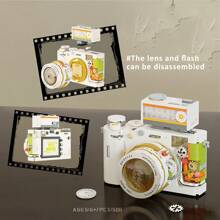 Creative New Digital Camera Building Block Model, Retro Camera Series DIY Assembly Particle Building Blocks, Suitable As Ornaments, Birthday Gifts