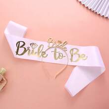 Bride To Be Sash And Hen Party Accessories Kit - Includes Sash, Tiara, Bride Veil With Comb, Ideal For Bridal Showers, Bachelorette Parties, And Weddings - Perfect For Brides-To-Be,3 Packs