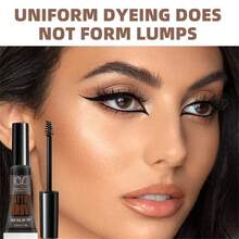 持久防水眉毛染色凝胶 - 自然妆容，黑色和棕色色调，易撕配方，完美眼妆 - 彩色 - 查看 6