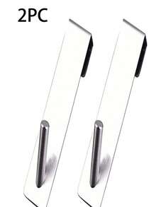 2/1 件不锈钢 S 形淋浴毛巾杆，适用于玻璃门、浴室浴袍挂钩，易于安装的 S 形毛巾和浴袍衣架，适用于淋浴间、厨房、卧室 - 耐用、节省空间的浴室配件 - 彩色 - 查看 17