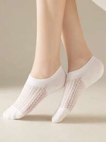 5 paires lot Chaussettes bateau invisibles pour femmes Été Silicone antidérapant Cheville Coupe basse Femelle Mince Montrer Respirant Court Chaussette Invisible
