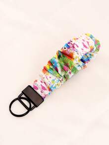 1pc Keychain With Wrist Strap, Suitable For Keys And Phones, Coil Phone Wrist Strap, Applicable For Wallets And ID Card Holders, Great Gift For Teachers, Students And Employees Gifts For Mother, Father, Graduation, And Teacher - Multicolor - View 4