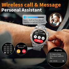 LIGE LIGE New Women's Smart Watch Sports Outdoor Watch, 400 MAh Large Capacity Battery, LED Flashlight, 100+ Sports Mode, Photo Timing, Alarm Clock, SMS, Call Reminder, Weather Forecast, Fashionable Multifunctional Women's Outdoor Sports Watch