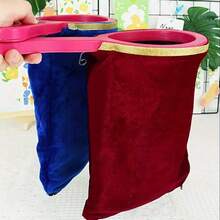 魔术表演道具套装 - 专业舞台和初学者魔术套装，配有红色和蓝色拉链纺织帽