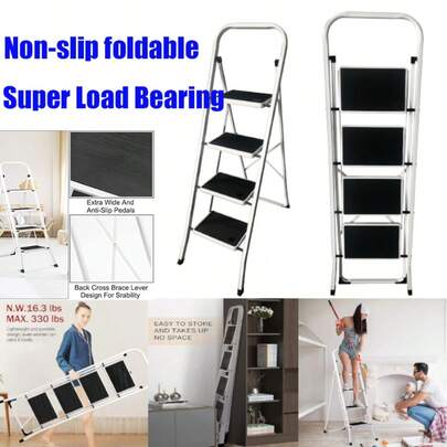 Royalswill Step Steps Foldable With Non-Slip Wide Platform, Ideal For Home/Kitchen/Garage/Office/Market/Garden