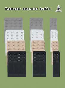 3/4/12 Stücke dehnbare BH Schnallen Unterwäsche Verlängerungsschnallen 2/3/4 Haken Schnallen BH Größenverstellung Rückenschnallen Unterwäsche Reihe Verlängerungsschnallen