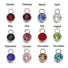 Gold Initial Necklace With Birthstone, Initial And Birthstone Necklace, Birthstone Letter Necklace, Birthday Gift, Christmas Gifts - Multicolor - View 7