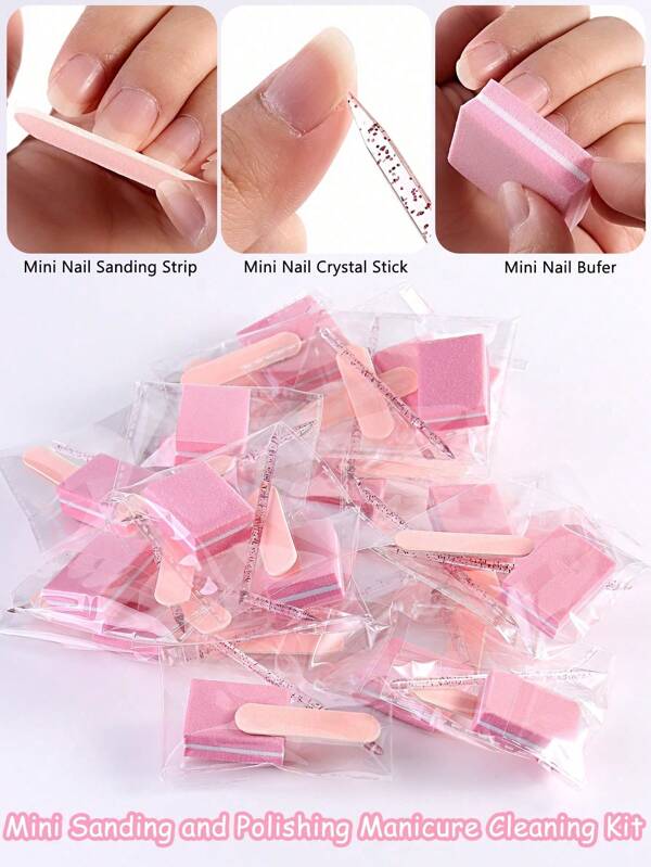 1/10/20 Piezas de Set de Arte de Uñas Desechable: Lima de Uñas Mini, Tabla de Lijado, Adhesivo - Sin Formaldehído, Bloque de Pulido con Forma de Corazón y Lima de Uñas de Doble Cara - Herramientas de Arte de Uñas Fáciles de Usar, para Crear Uñas Lisas y Brillantes, para Pulir y Dar Forma, para Joyería DIY y Arte, Adecuado para Exteriores, Diario, Vacaciones, Regalos de Graduación, Suministros de Boda, Suministros de Pascua.