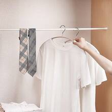 Telescopic Net Voile Tension Curtain Rail Pole Rod Rods Spring Loaded Extendable 50cm-190cm - White - View 5