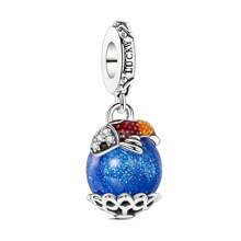 1 Stück mystische Serie Silber farbiges Emaille Charm original Armband Halskette DIY Herstellung Perlen Anhänger, ideal für kosmische Partys, astrologie-bezogene Veranstaltungen und tägliches Schmuckdesign - Unisex
