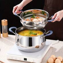 Heavy Duty SUS304 Stainless Steel 3-Tier Steamer Pot, Cooking Pot, Stockpot, Large Capacity, Multi-Function Cookware For Home Kitchen