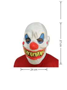 1 Piece Of Terrifying Clown Mask Carnival Party Role-Playing Cosplay Props, Dress-Up And Accessories Suitable For All Kinds Of Festivals, Wild And Hilarious Nightmare Headgear