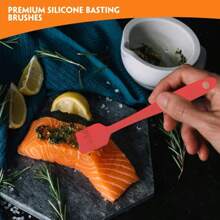 Zestaw 6 silikonowych przyborów kuchennych – kolory nordyckie – szpatułki do gotowania i pieczenia, skrobaki, pędzel, rozprowadzacz lukru – materiał gumowy, motyw świąteczny, bez ładowania i baterii