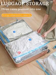 20pcsPortable Plastic Travel Bag Clothes Storage Bag, For Blankets, Bedding, Clothes, Quilts, Duvets, Ideal Home Supplies, Storage Essentials Space Saver Bags Organizer Organization Closet Organizer Bedroom Dorm Essentials Clothes Organizer Home School Bag For School School Accessories School Stuff