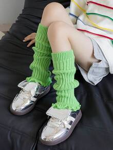 1 双 Y2K 女童暖腿套，透气舒适儿童暖腿套，秋冬款 - 彩色 - 查看 10