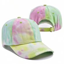Tie-Dye Gradient Baseball Cap Sun Hat Adjustable Fashionable Sunshade Cap Sunscreen Hats For Men Women