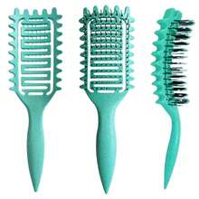 Lược định hình tóc xoăn, Lược chải tóc xoăn, Lược tạo kiểu tóc xoăn, Dùng để chải và định hình tóc xoăn cho nam và nữ để giảm kéo - Nhiều màu - Xem 12