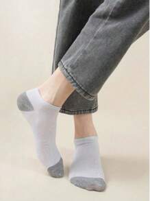 5/10 Pairs Unisex Thin Low Cut Ankle Socks, Moisture Wicking Colorful Athletic Sports Casual Socks, Suitable For Gym