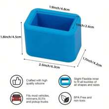 Seat Belt Buckle Holder, Seat Belt Buckle Retainer, Silicone Auto Rear Seatbelt Buckle Booster To Makes Receptacle Stand Upright - Suitable For All Types Of Vehicles