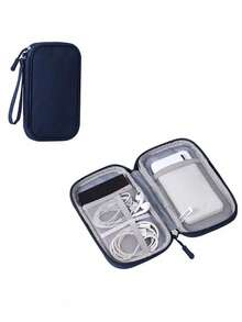 Multifunctional Organizing Pouch Nylon Multiple Pockets Handbag Organizer With Mesh Grid Large Capacity Purse Large Dual-Zipper Toiletry Bag With Multiple Compartments For Women/Men Short Distance Travel Toiletries Bag Travel Essentials Storage Bag For Back To School Waterproof Electronic Storage Bag - Multicolor - View 23