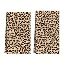 1pc/2pcs Leopard Print Towels Set, Soft & Absorbent Machine Washable Polyester Dishcloth, Perfect For Kitchen Decor, Cooking.Baking, Holiday Decor & Bathroomssentials, TableDecor, Kitchen Supplies, Home Decoration, New Home Bathroom Housewarming Gift, Kitchen Towels