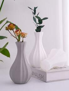 Minimalist Slim Vase Mold, Silicone Home Decor Gypsum Ornament - Mold - View 4