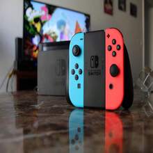 Nintendo Switch OLED Model Game Console, Hong Kong Version, Suitable For Parent-Child Interaction, Family Gathering, Leisure Entertainment (Red & Blue) - Red and Blue - View 4