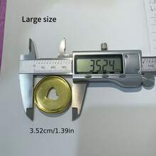 Plated Heart Mushroom Hole Loose-Leaf Binding Buttons, Mushroom Hole Snap Buttons Can Add/Remove Pages, Planner Disc Clips,Back To School,School Supplies - Love Buttons - View 7