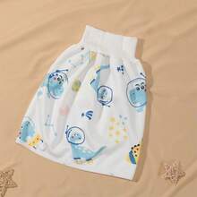 1pc Waterproof Potty Training Skirt, Hidden Snap Design, Breathable Absorbent Diaper Shorts, Suitable For Baby Boys And Girls, High Waist Underwear, Baby Diaper Skirt Leak-Proof Training Pants, Help Baby Get Rid Of Diapers, Suitable For 4-8 Year Old Children To Use At Night (Random Color) - Multicolor - View 12