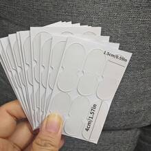 5 folhas/30 peças de adesivos invisíveis para lóbulos de orelha - adesivos de silicone em formato de orelha para dramatização e modelagem facial, adesivos corretivos verticais transparentes para homens e mulheres