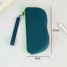 1pc A Silicone Glasses Case For Storage, Featuring A Handle For Hanging, Suitable For Travel And Portable Use. It Is Waterproof And Shockproof, Designed To Keep Glasses And Regular Glasses Dust-Free,Ideal Fashion Glasses Storage Accessories