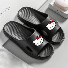 1 双，  女士夏季凉鞋 - 可爱卡通露趾 EVA 拖鞋，厚底防滑，非常适合海滩和居家使用柔软拖鞋，卡通设计，休闲鞋类别
