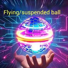 1pc Intelligent Induction Levitating Gyro/Glowing Spinning Top Flying Ball/UFO Intelligent Induction Gyro/Magic Flying Ball/Levitating Glowing Magic Toy, Gift For Birthday/Holiday, 5 Minutes Continuous Use