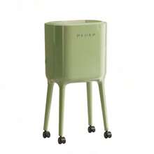 Cubo de basura de cocina sin dobleces, bote de basura móvil de gran capacidad y de alta gama de lujo para el hogar y la sala de estar
