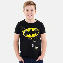 DC Comics Batman T-Shirt | Boys Batman Tshirt | Boys Superhero T-Shirt | Kids Short Sleeve Tops | Official Merchandise | Fast UK Delivery Shipping | Trusted UK Seller | Great Gift For Kids | Perfect For Book Day, Halloween, Birthdays And Christmas - Black - View 2