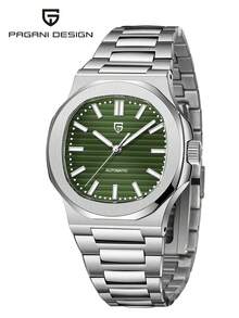 Reloj original para hombres PAGANI DESIGN Retro Clásico Azul Acero inoxidable Cristal de zafiro Resistente al agua Reloj luminoso para hombre PD-1728 - Unitalla - Ver 14