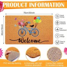 4th Of July Welcome Doormat Patriotic Welcome Home Bathroom Mat American Flag Stars Doormat Independence Day Memorial Day Front Door Mat For Home Office Indoor Kitchen Bathroom Decoration 18x30 Inch Carpet Bathroom Accessories Back To School Fall Decor Entryway Decor - Bicycle - View 2