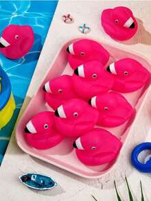 10pcs Shiny Sequin Rubber Ducks - Perfect For Cruise, Car, And Valentine's Day Gifts | No Batteries Required | Ideal For Parties And Events - Multicolor - View 2