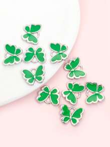 10pcs Cute Vibrant Candy Color Butterfly Charms - Perfect For Girls Jewelry Making, Fashion Necklace, Bracelet, Earrings, Keychain, Phone Chain & & Other Hanging Decorations DIY Multicolor Butterfly-Shaped Accessories - Ideal For Spring Summer Dressing Accessory