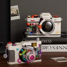 Creative New Digital Camera Building Block Model, Retro Camera Series DIY Assembly Particle Building Blocks, Suitable As Ornaments, Birthday Gifts