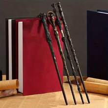 1pc Premium Classic Carbon Steel Magic Wand - Roleplay Scepter - Wand - Cane Gift - Photo Prop - LARP Party Supplies - Stage Performance Accessory - Gift & Collection - Home Decor - Birthday Gift - Unlock Your Own Magic World